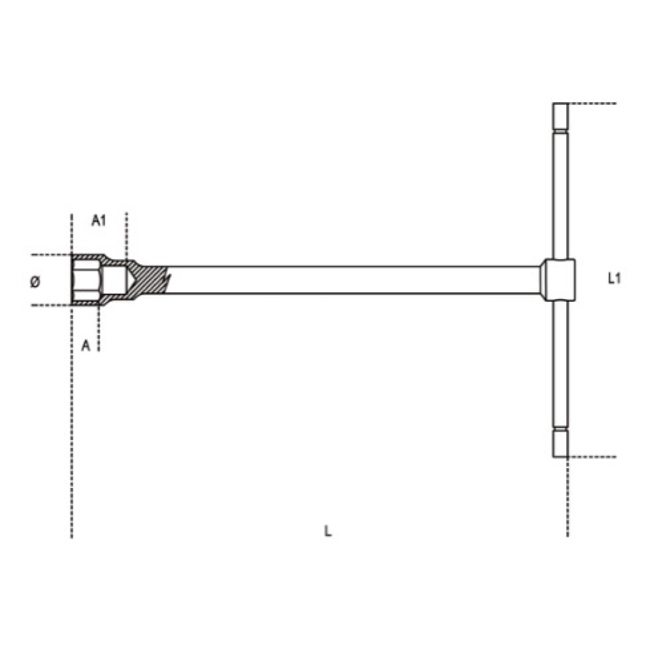 Vendita online Chiave a T semplice art.950
